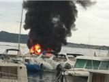 Un bateau a pris feu à la Coudoulière